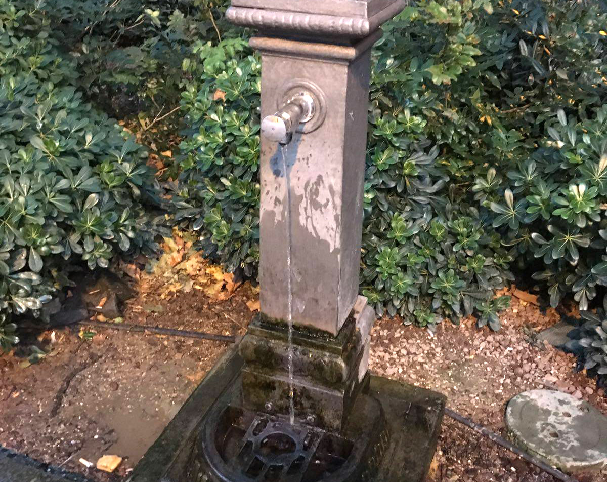 San Giacomo: fontanella riparata in tempi record